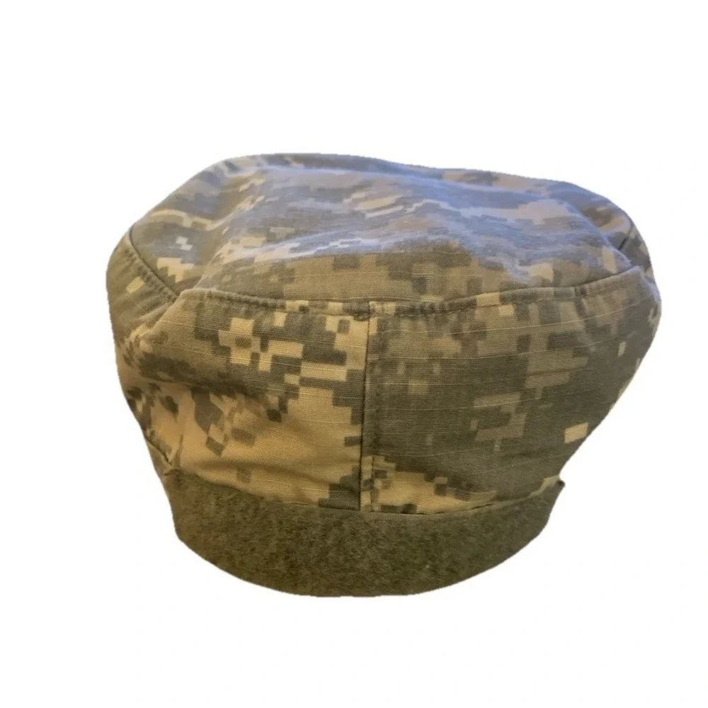 USGI Army Hat Adult 7 3/8 w/Bandana Green‎ Digital Camo Camouflage
